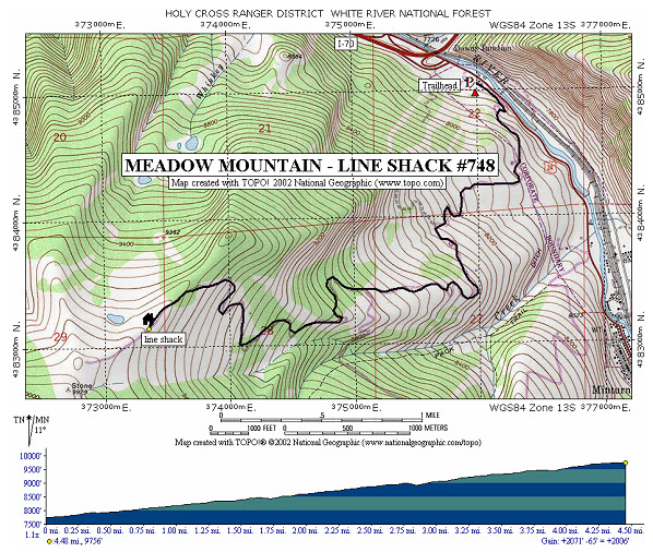 Meadow Mountain Trail Map